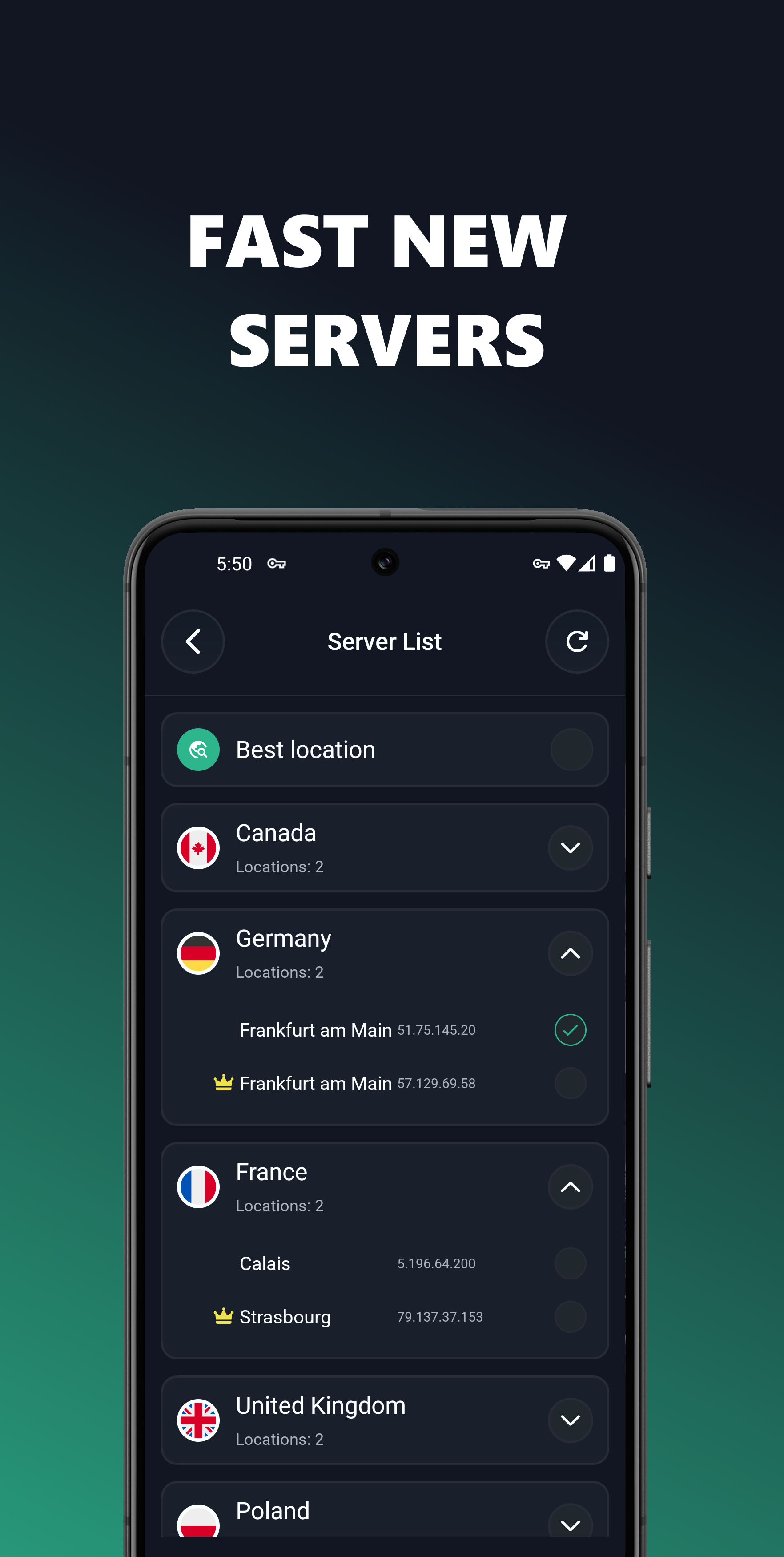 Nanovpn - Speedtest 도구가있는 또 다른 VPN 앱 미디어 3