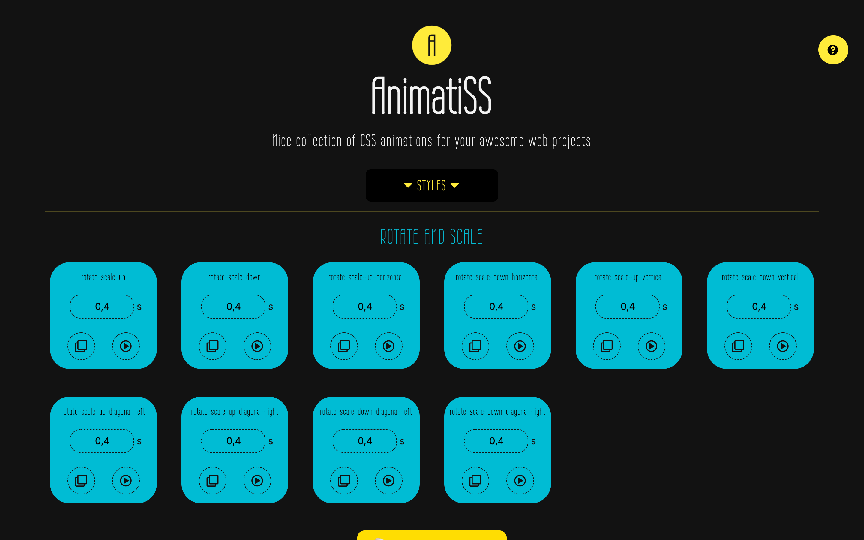 AnimatiSS - A nice, colorful collection of CSS animations media 3