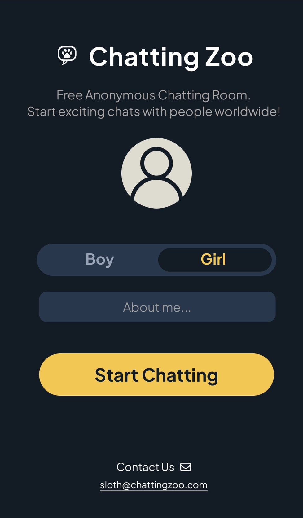 Chatend ZOO - Gratis willekeurige tekstchatkamer media 5
