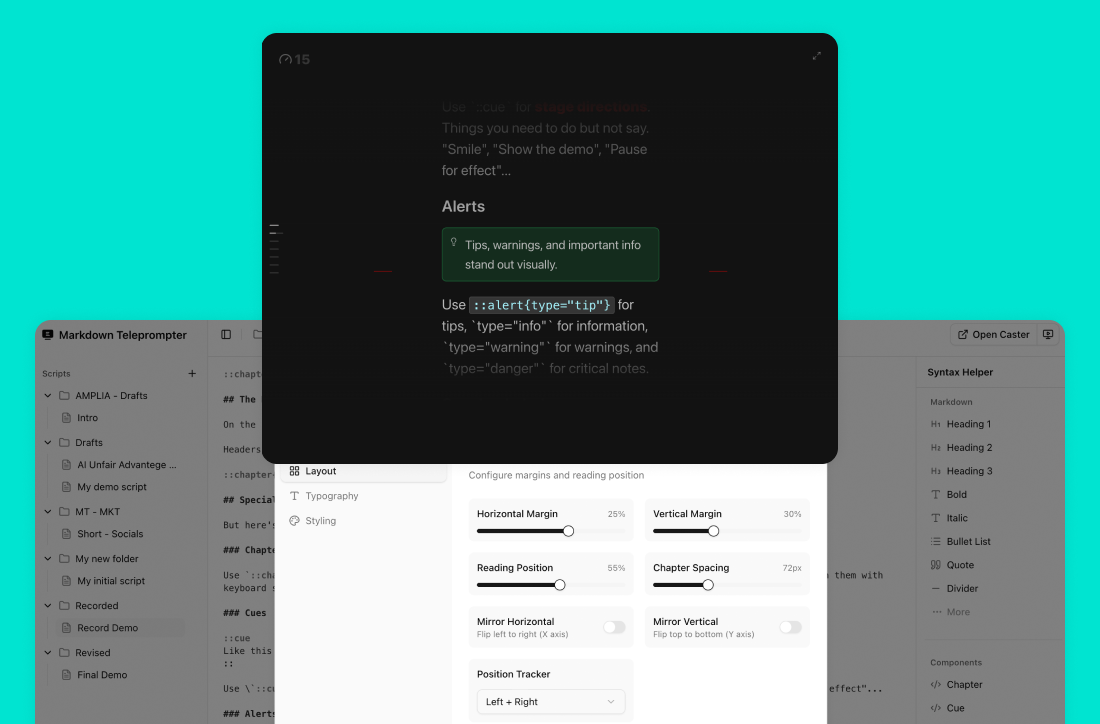 Markdown Teleprompter gallery image
