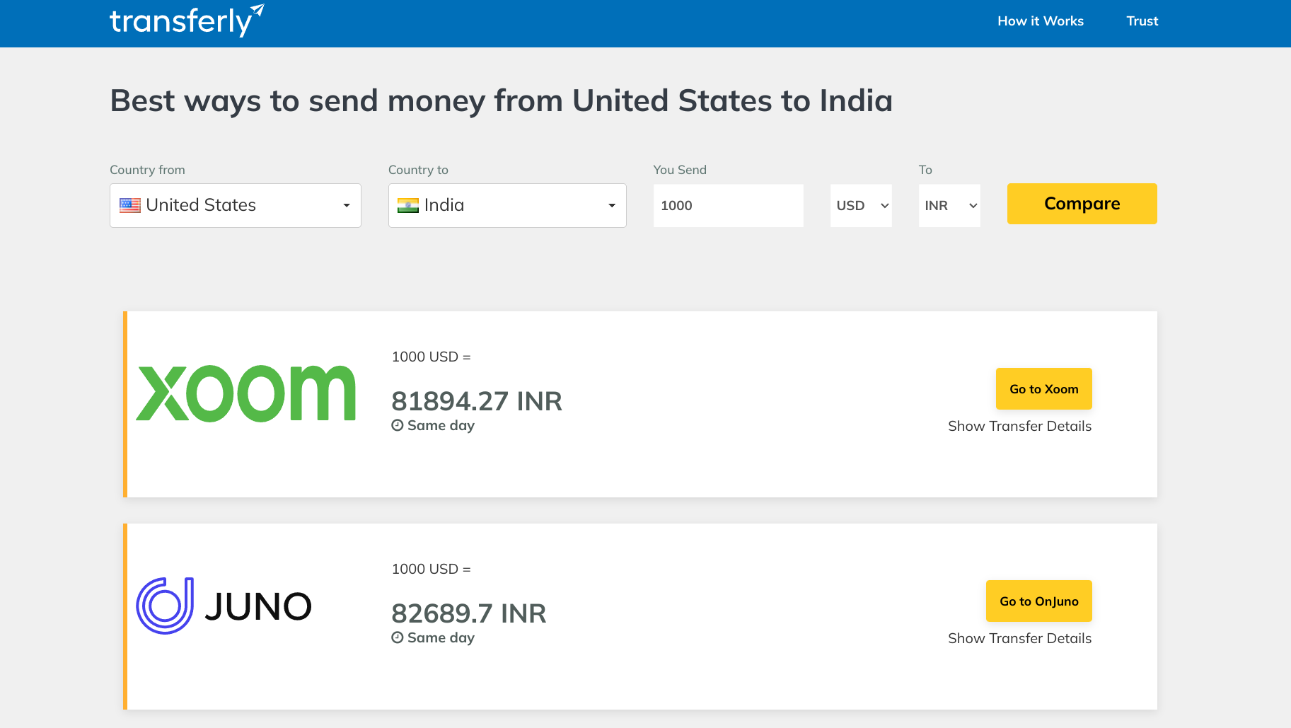 Transferly - Find the cheapest way to send money abroad media 2