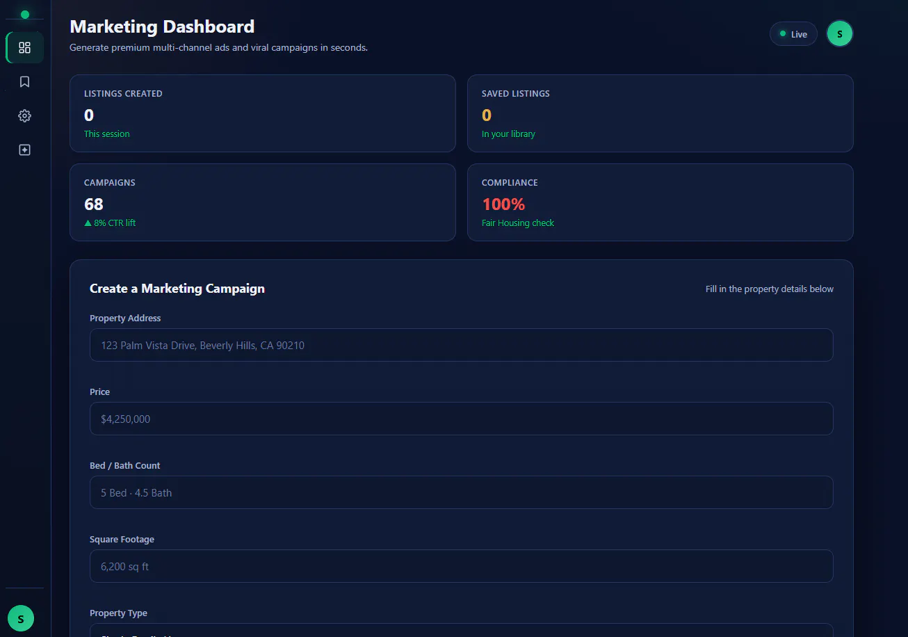 Listing Agent screenshot