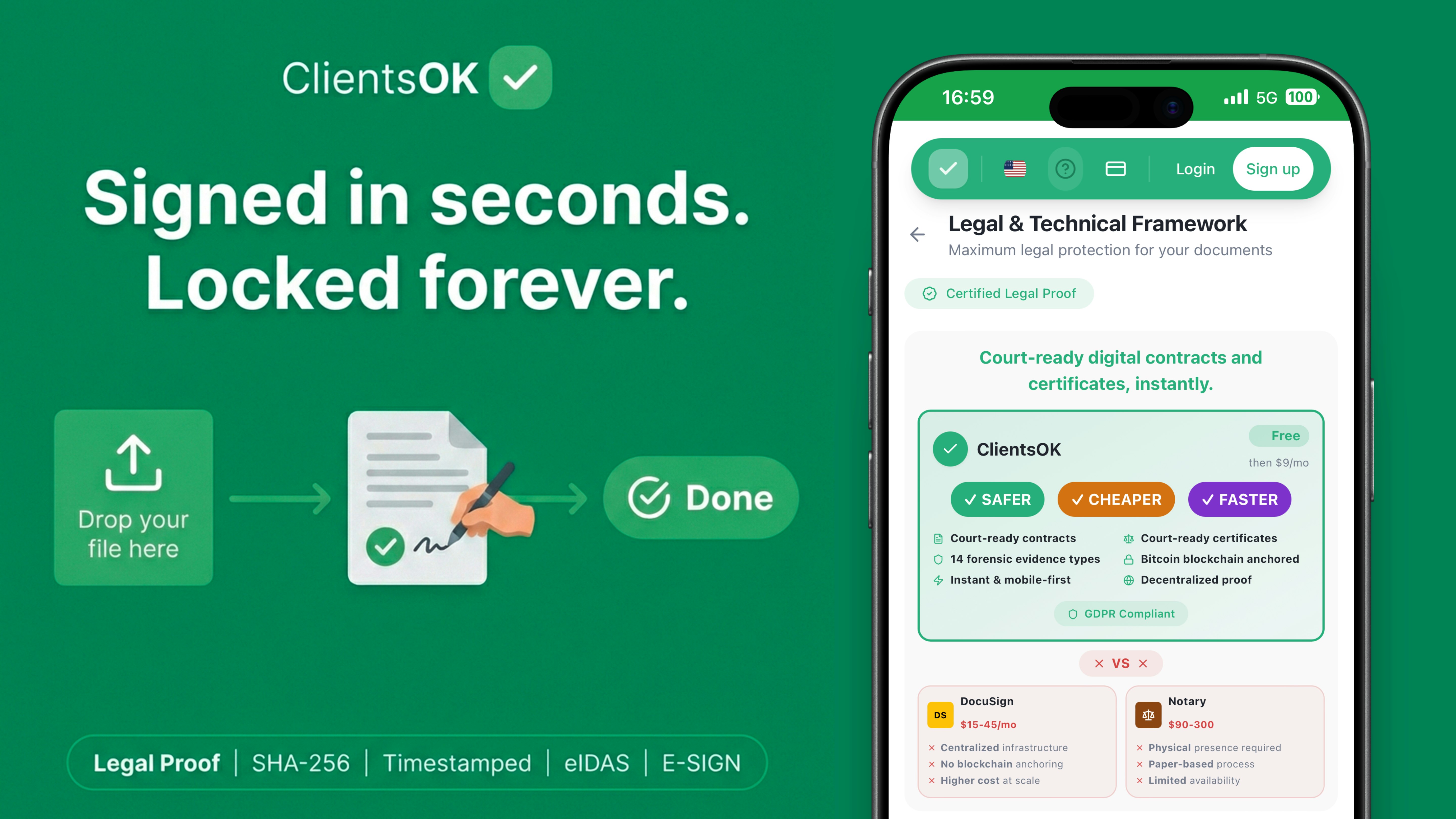 ClientsOK - Screenshot 4 showing product features and functionality
