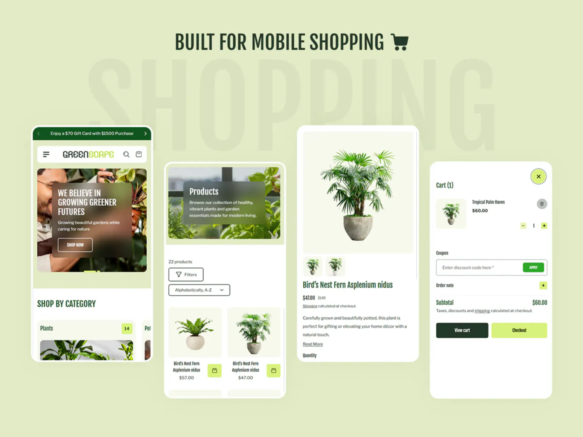 Greenscape Plants Shopify Theme gallery image