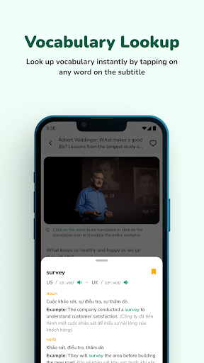 Tubeshad - A English learning app uses shadowing method media 4