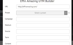 Effin Amazing UTM Builder media 3