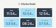 Clocks Dash