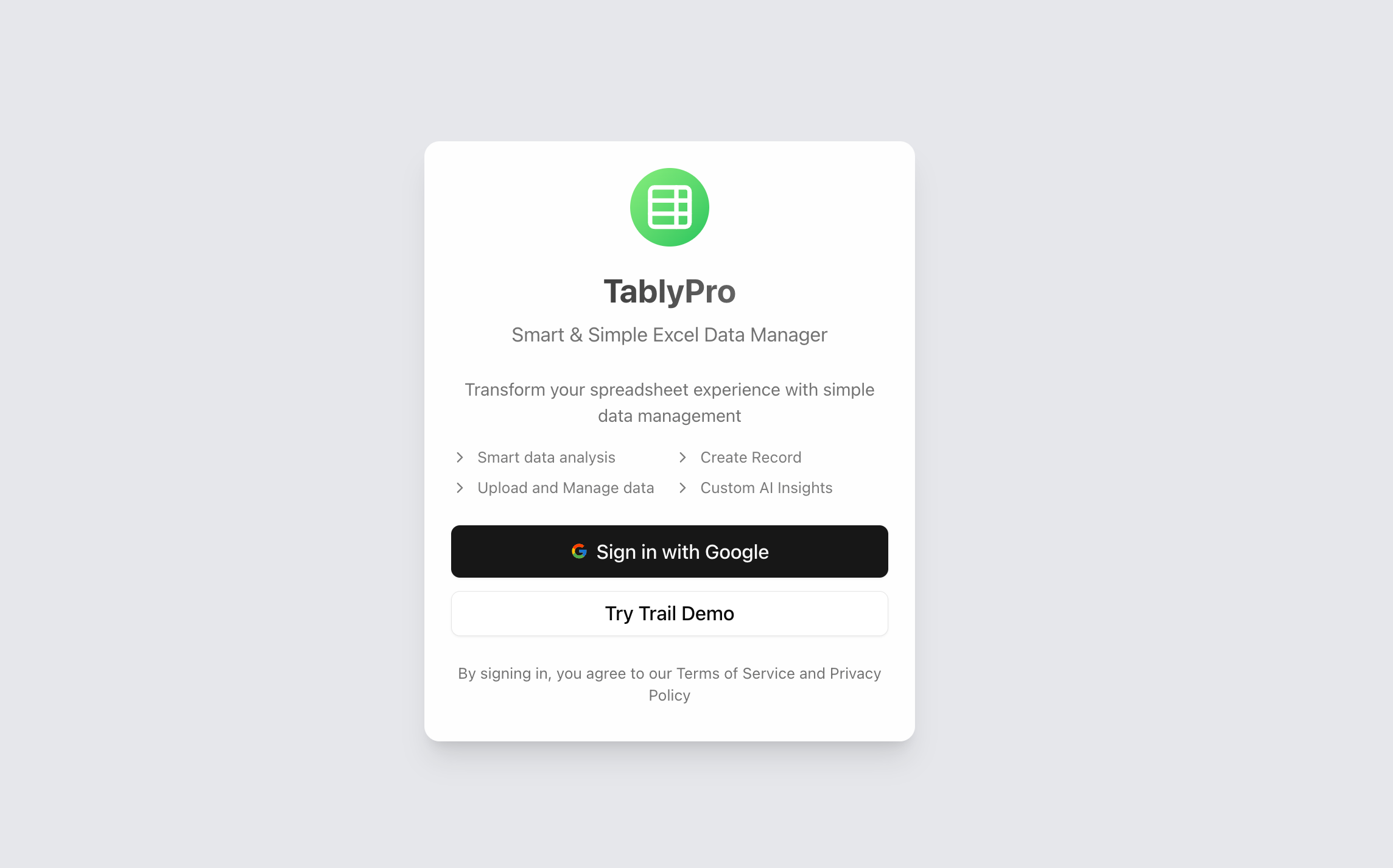 Tablypro - Smart & Simple Excel Data Manager media 2