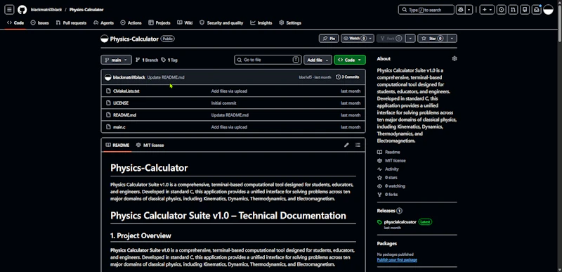 Physics-Calculator screenshot 1