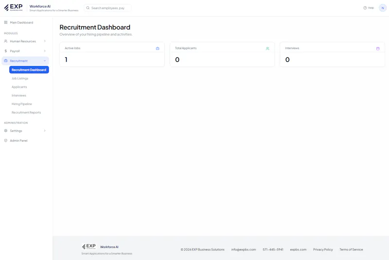 EXP Business Solutions Workforce AI screenshot 4