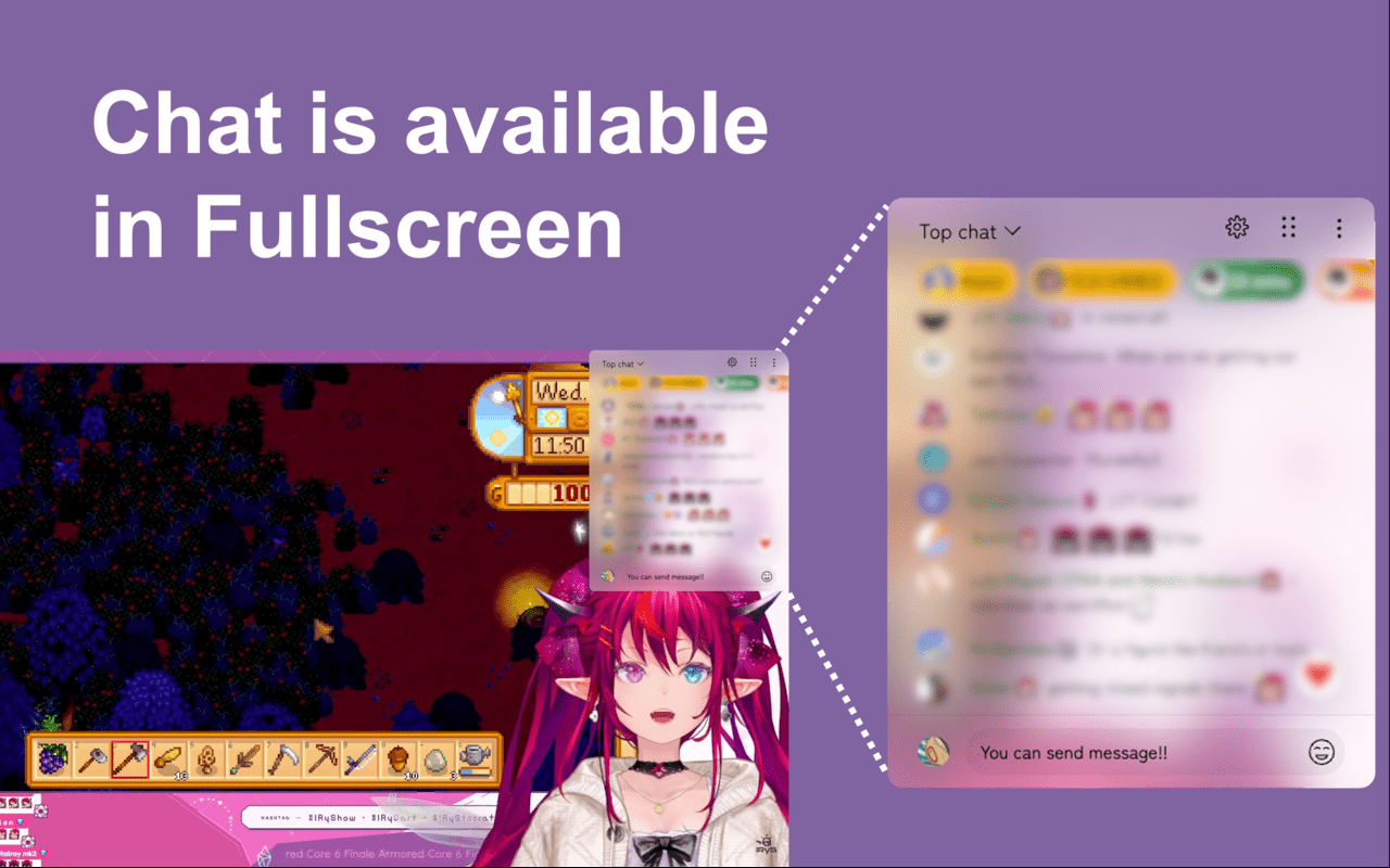 Youtube Live Chat Fullscreen gallery image
