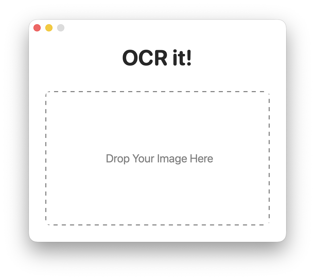 OCR it - Main screenshot showing features and interface