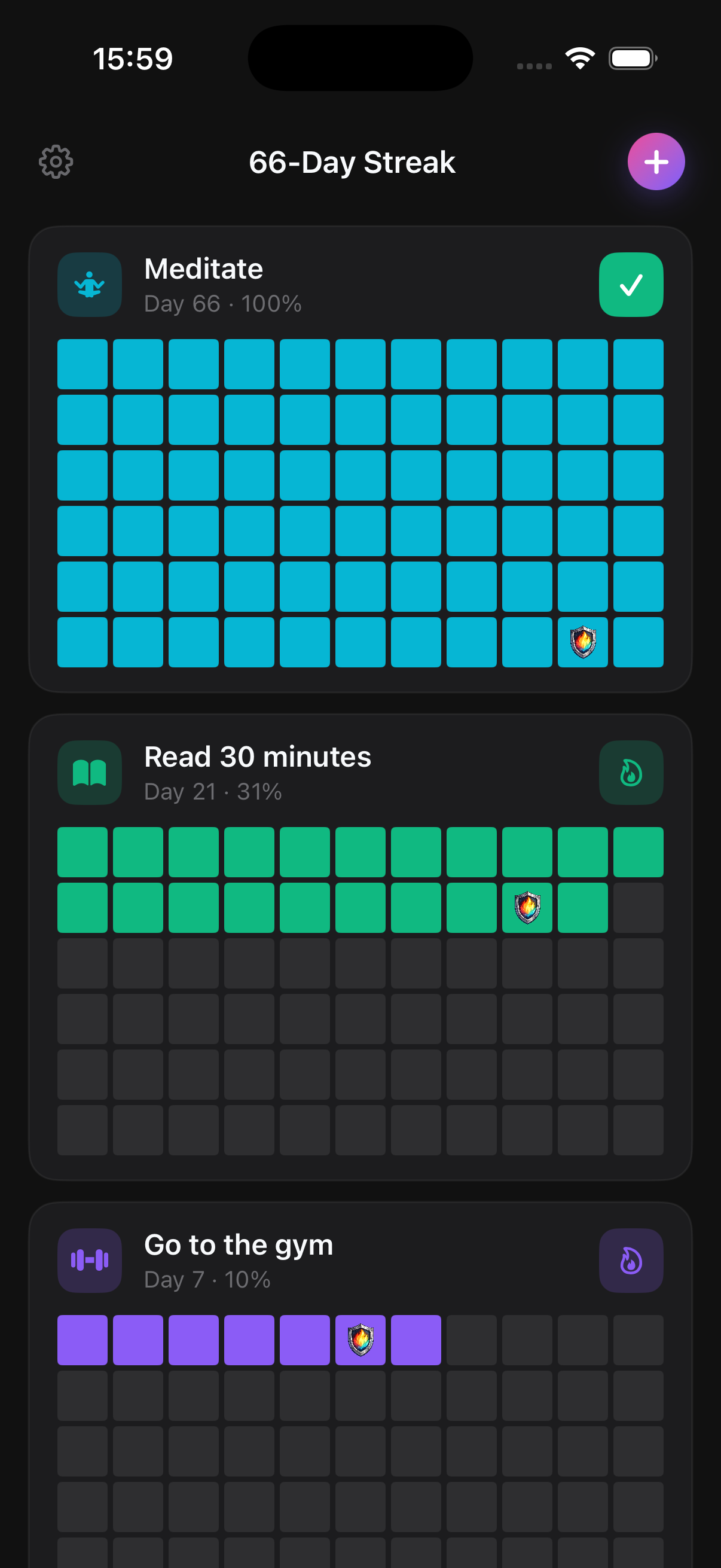 66-Day Streak - Screenshot 3 showing product features and functionality