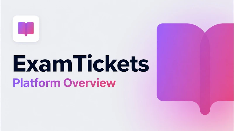 ExamTickets screenshot 1 (video preview)