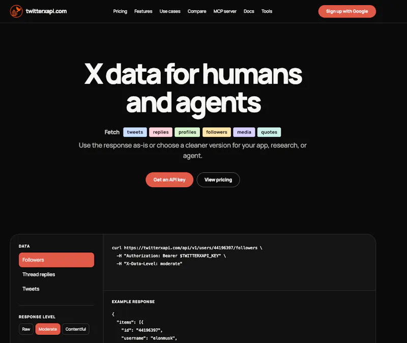 TwitterXAPI screenshot 1