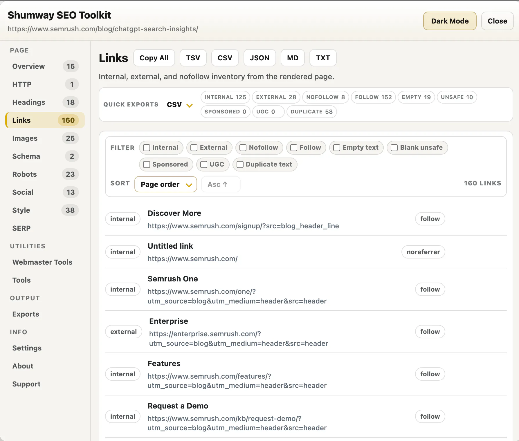 Shumway SEO Toolkit gallery image