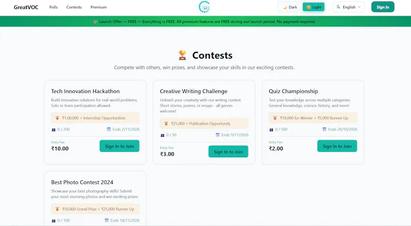 GreatVOC screenshot 1