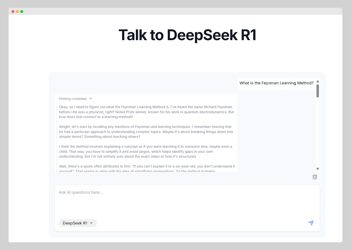 DeepSeek R1 Free