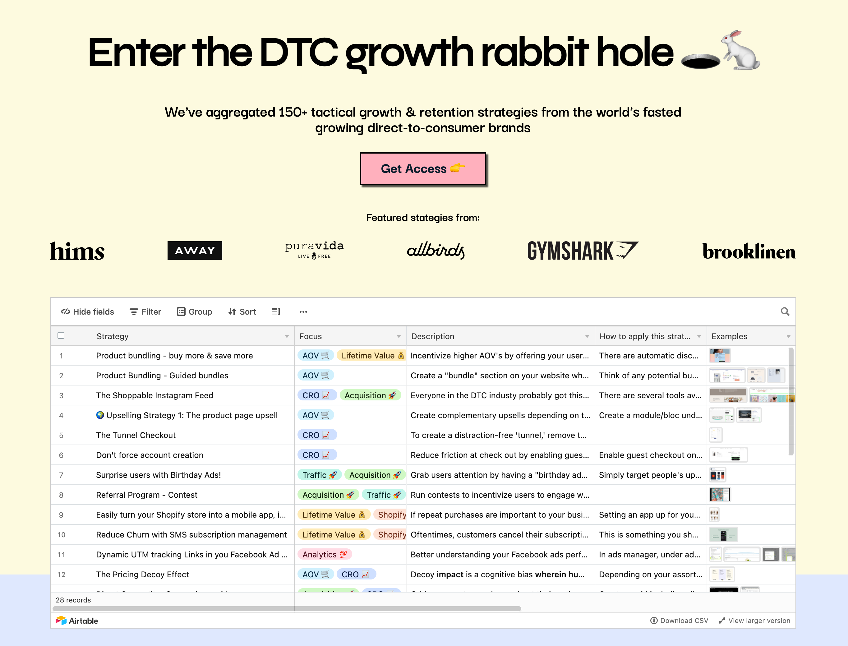 DTC Strategies Database gallery image