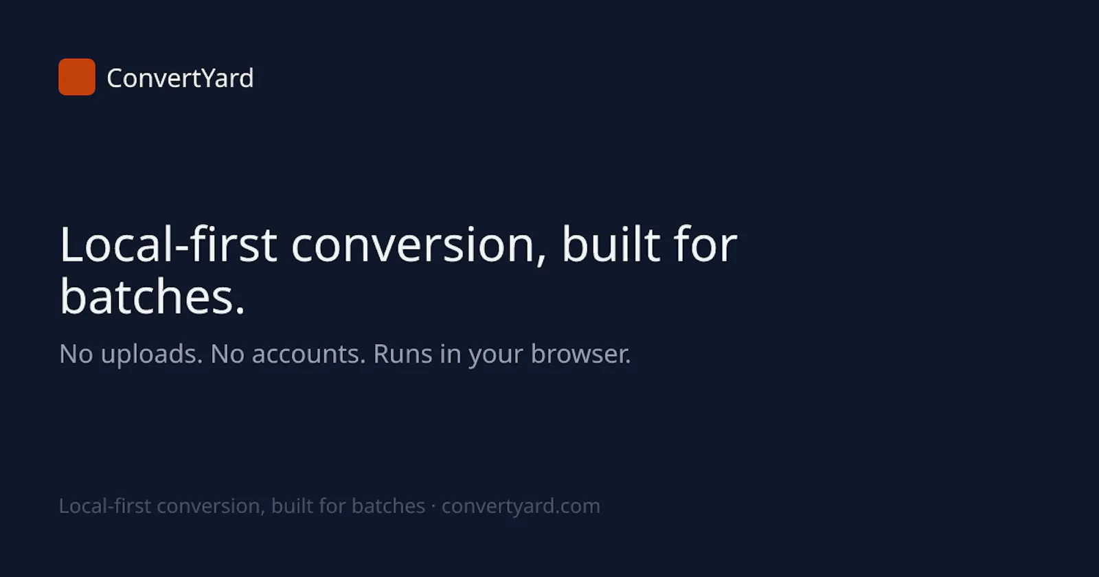 ConvertYard screenshot 2