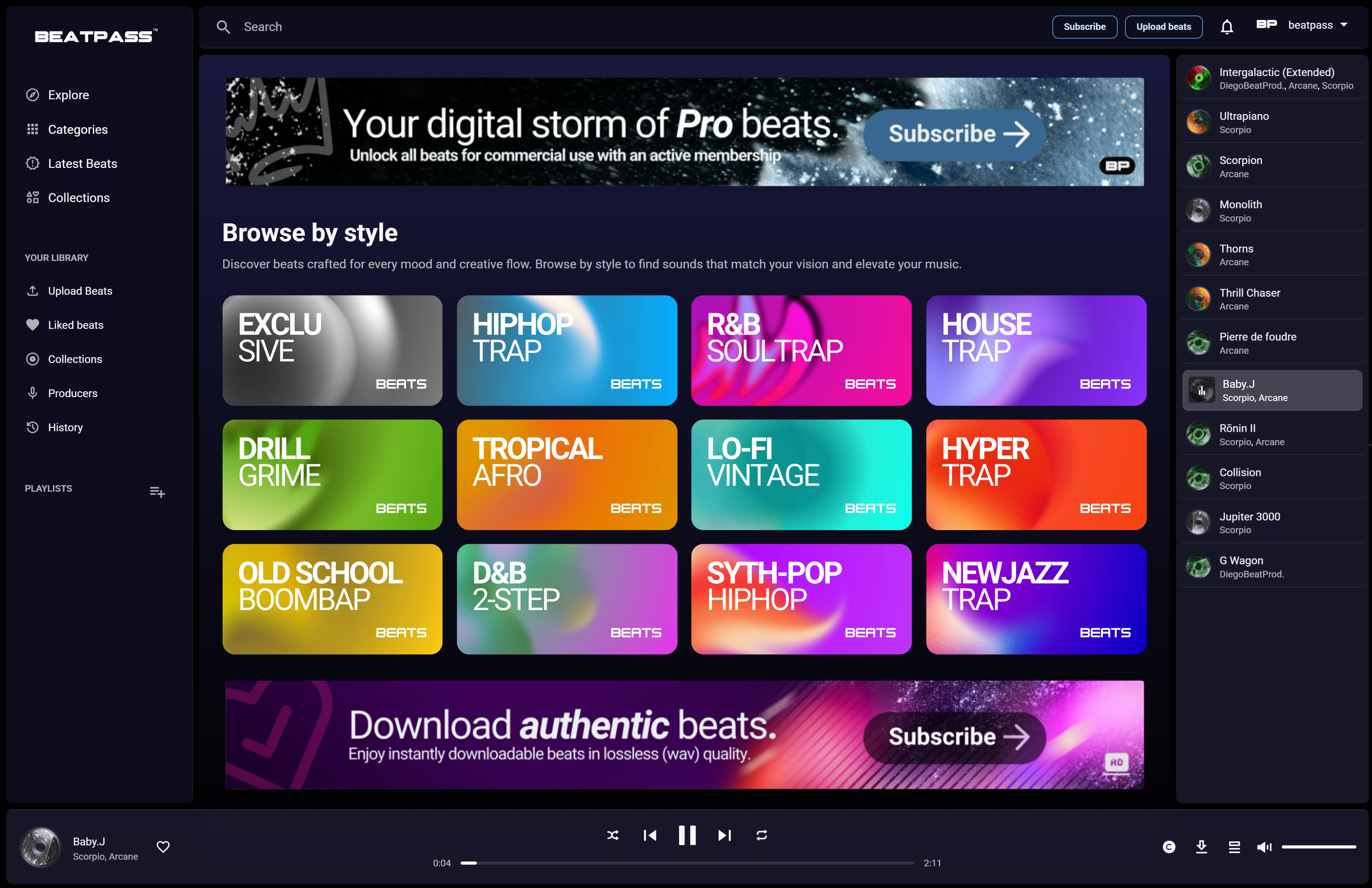 Beatpass - Загрузить и скачать Unlimited Beats медиа 3