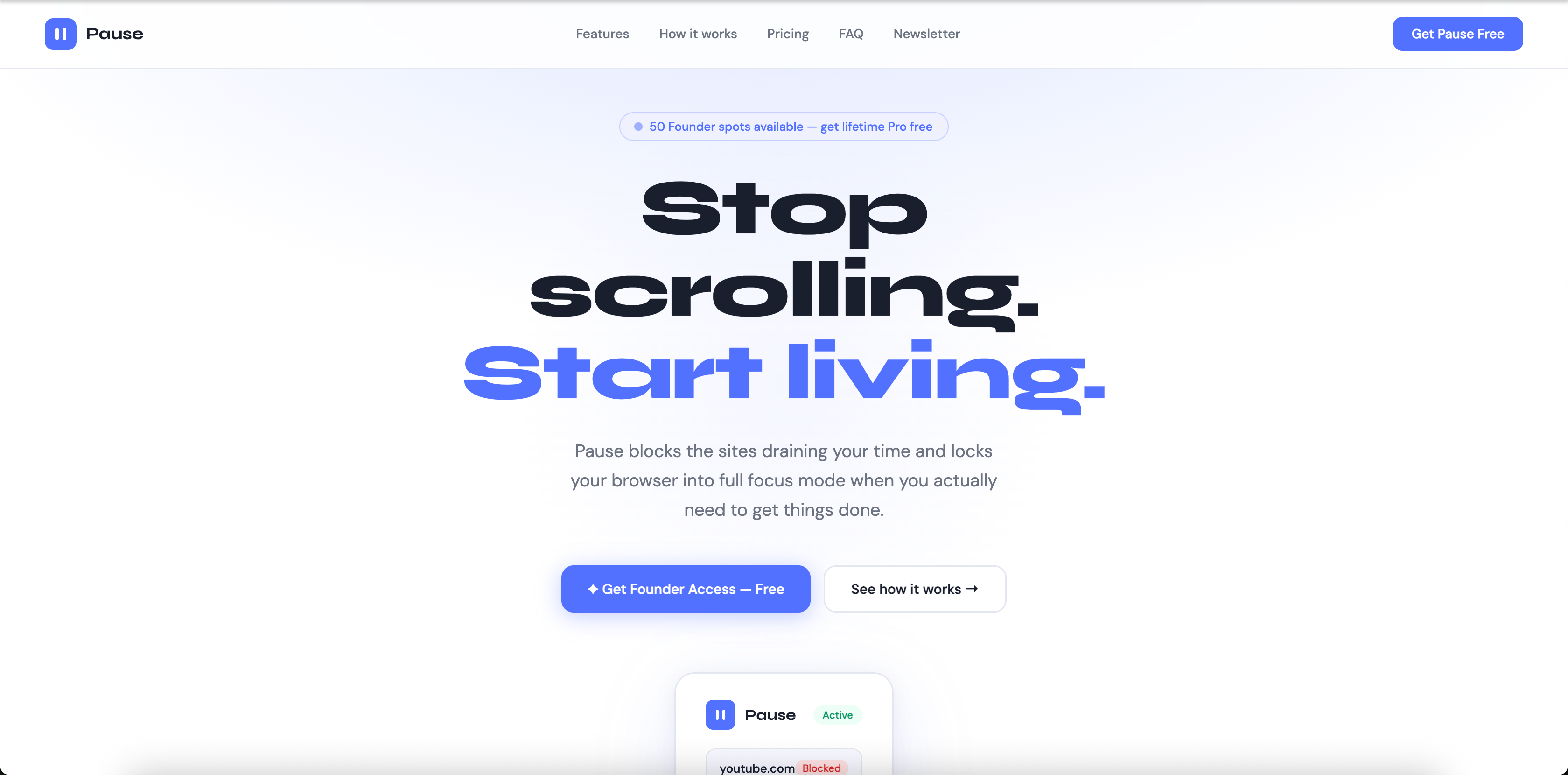Pause - Website Blocker gallery image