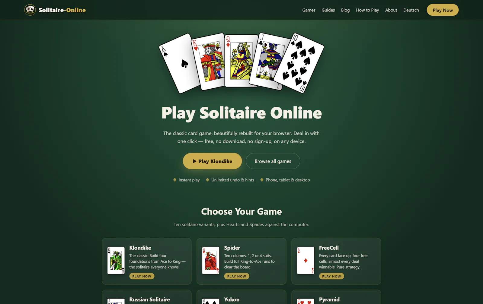 Solitaire-Online.com screenshot 2