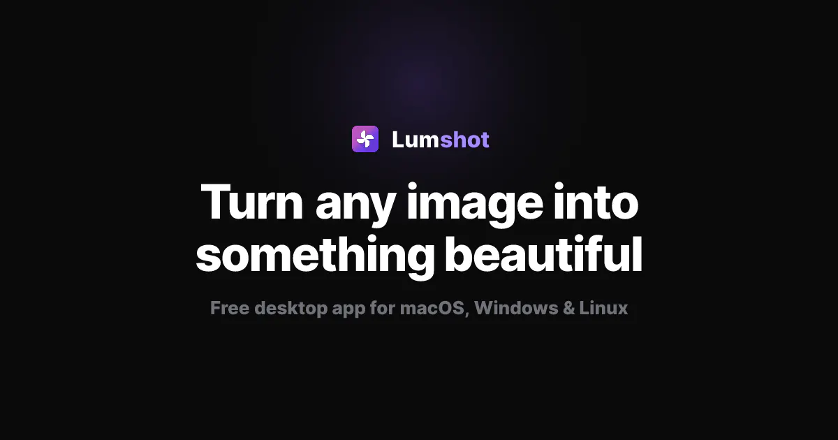 Lumshot のプロダクトバナー