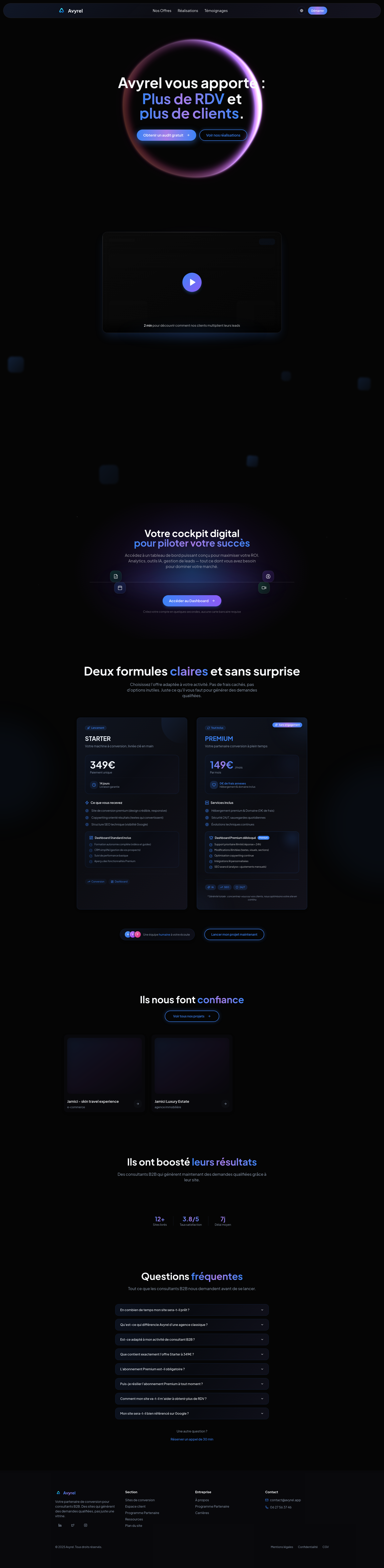 Avyrel - Main product screenshot demonstrating key features and user interface