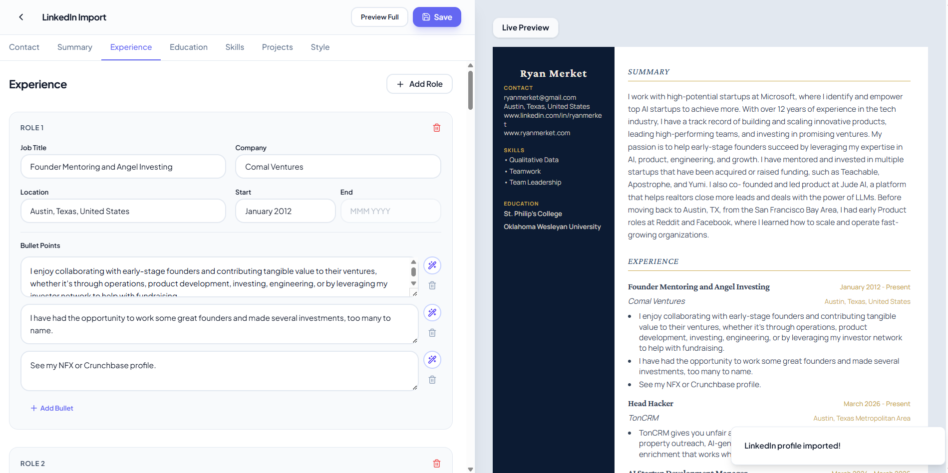 FreeCustomResumes.com  gallery image
