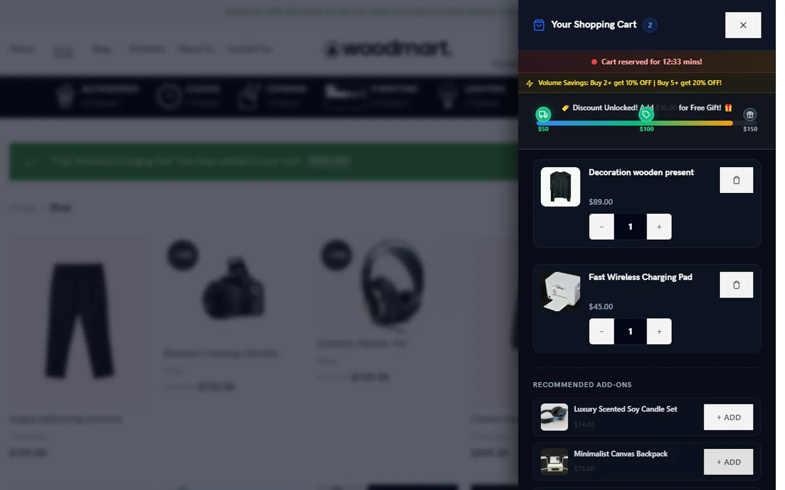 WPFIA QuickCart for WooCommerce screenshot 3