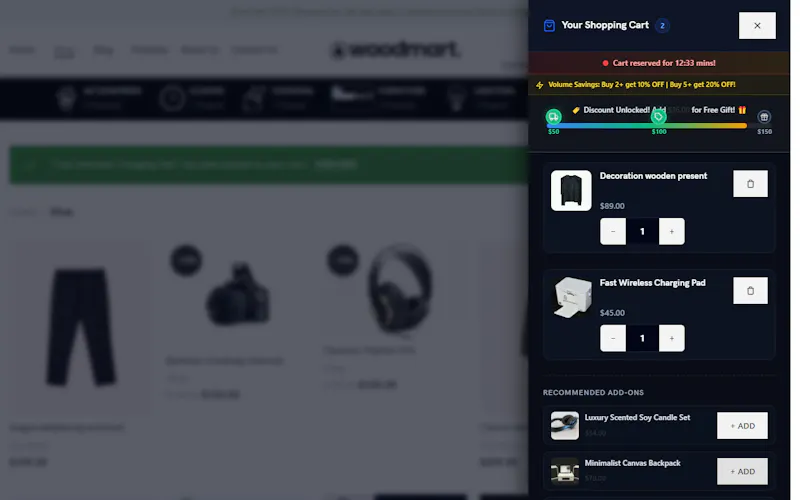 WPFIA QuickCart for WooCommerce screenshot 3