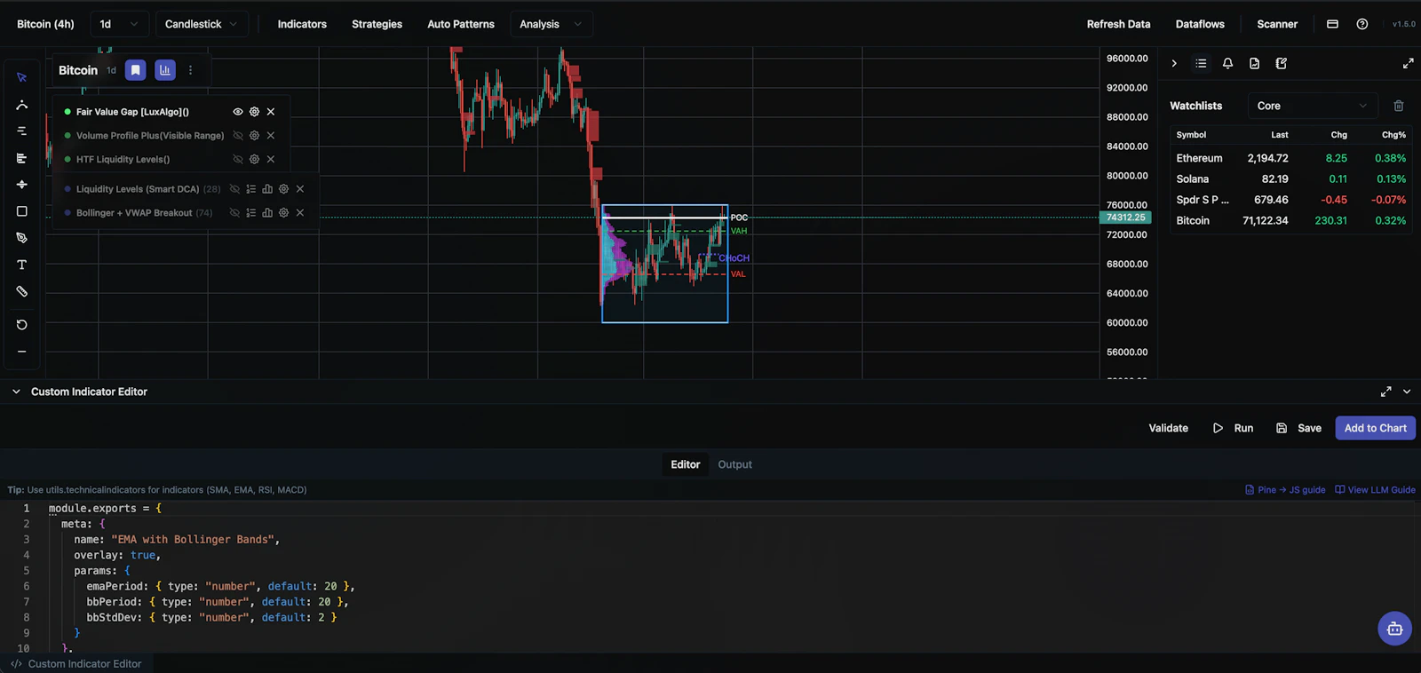 VaultCharts screenshot 2
