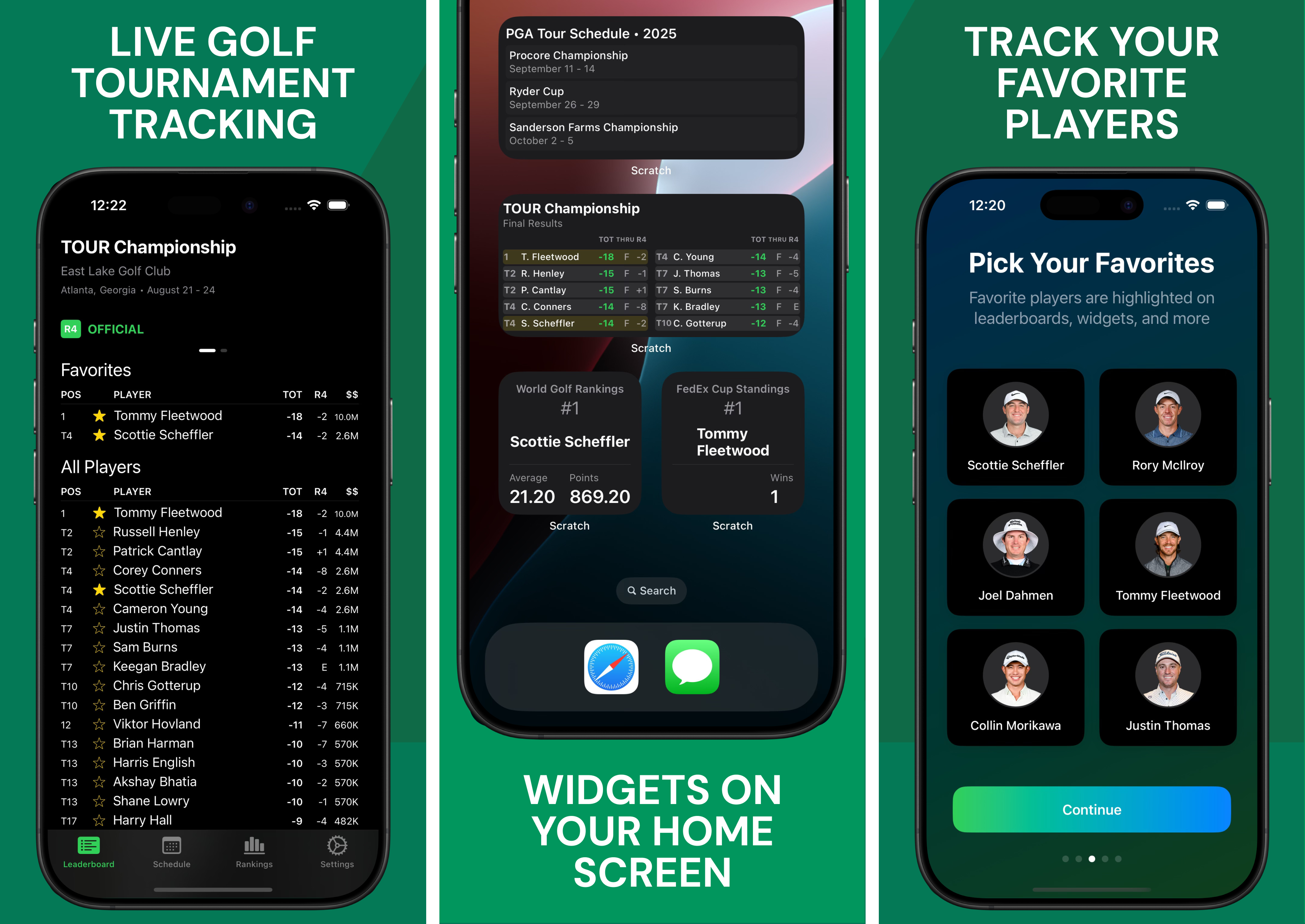 Media Golf Scratch - Aplikasi golf iOS tanpa iklan dengan widget skrin utama 1