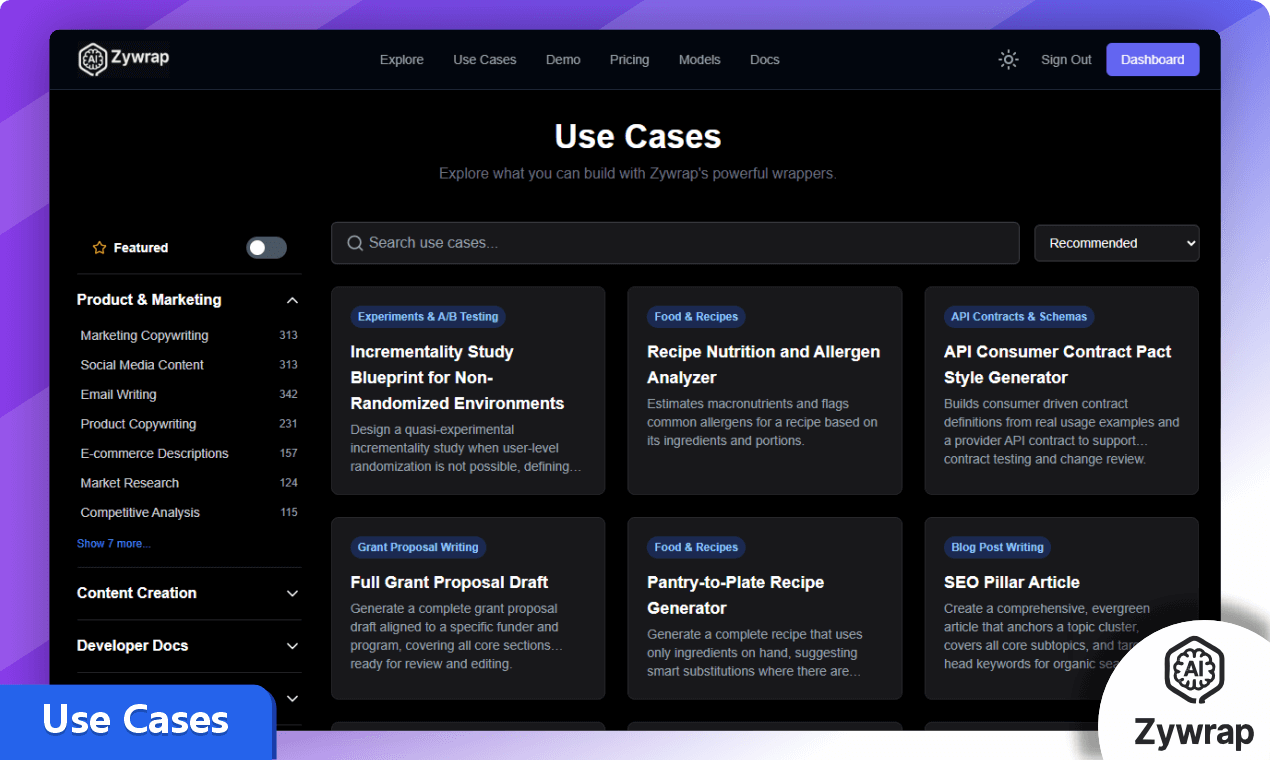 Zywrap - Screenshot 3 showing product features and functionality