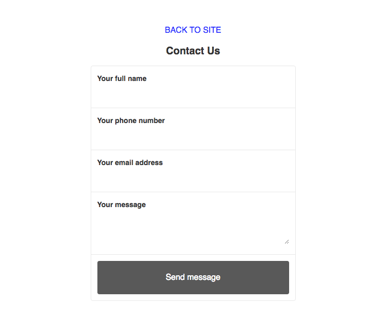 Simple Contact gallery image