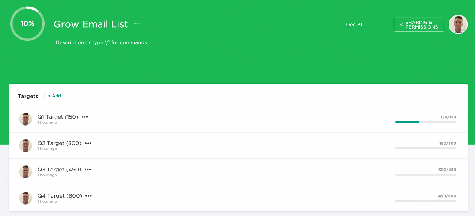 Tıklama Şablonu KPI & OKR Tracker medya 3