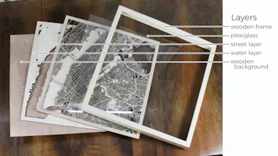 CityWood - Minimal 3D Wooden Maps gallery image