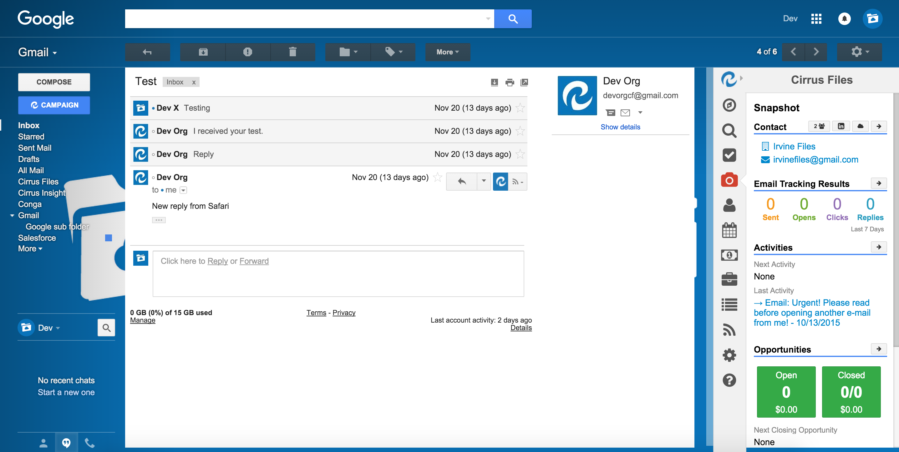 Cirrus Insight gallery image