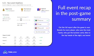 Clubs Poker - For Companies gallery image