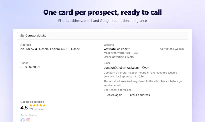 SpotBiz — Prospecting for web agencies screenshot 4