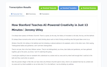 AI Video Transcriber (open source) gallery image