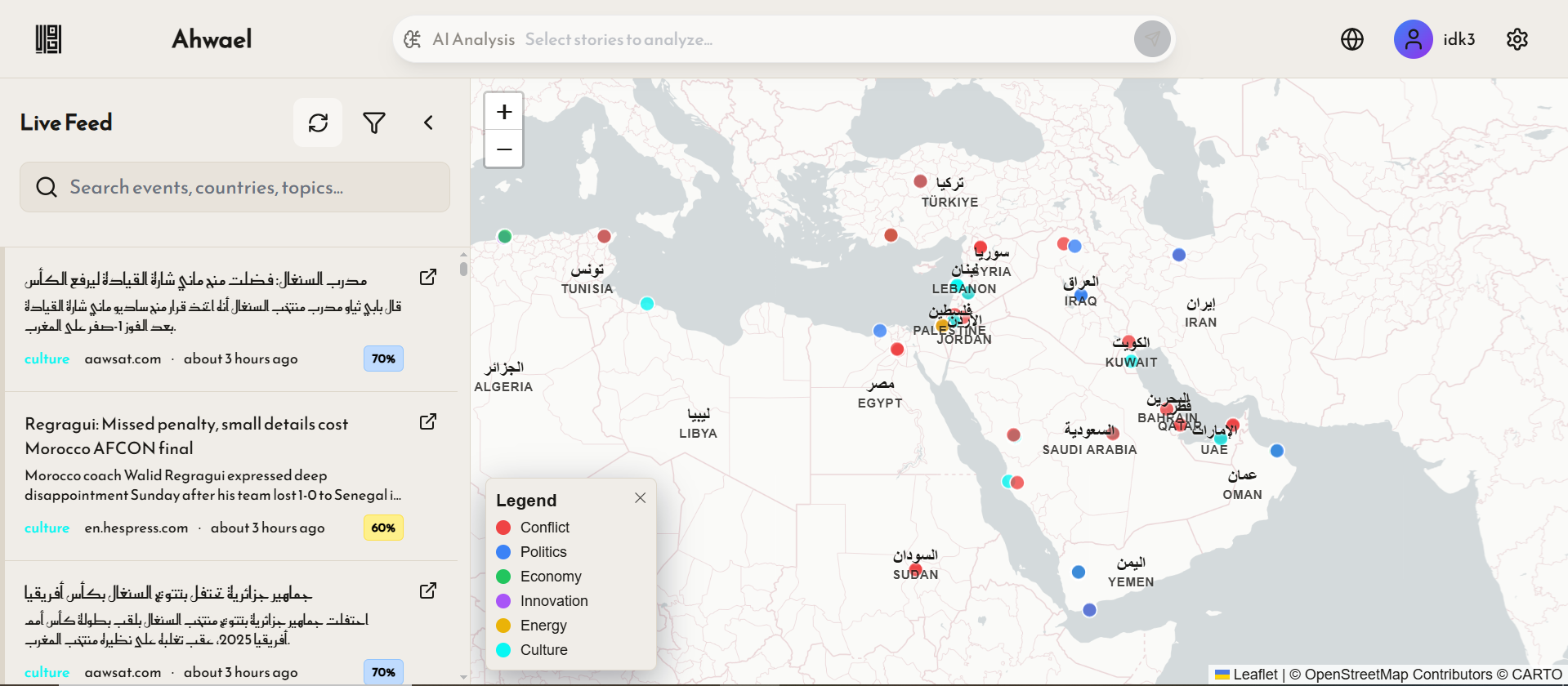 Ahwael - Screenshot 2 showing product features and functionality
