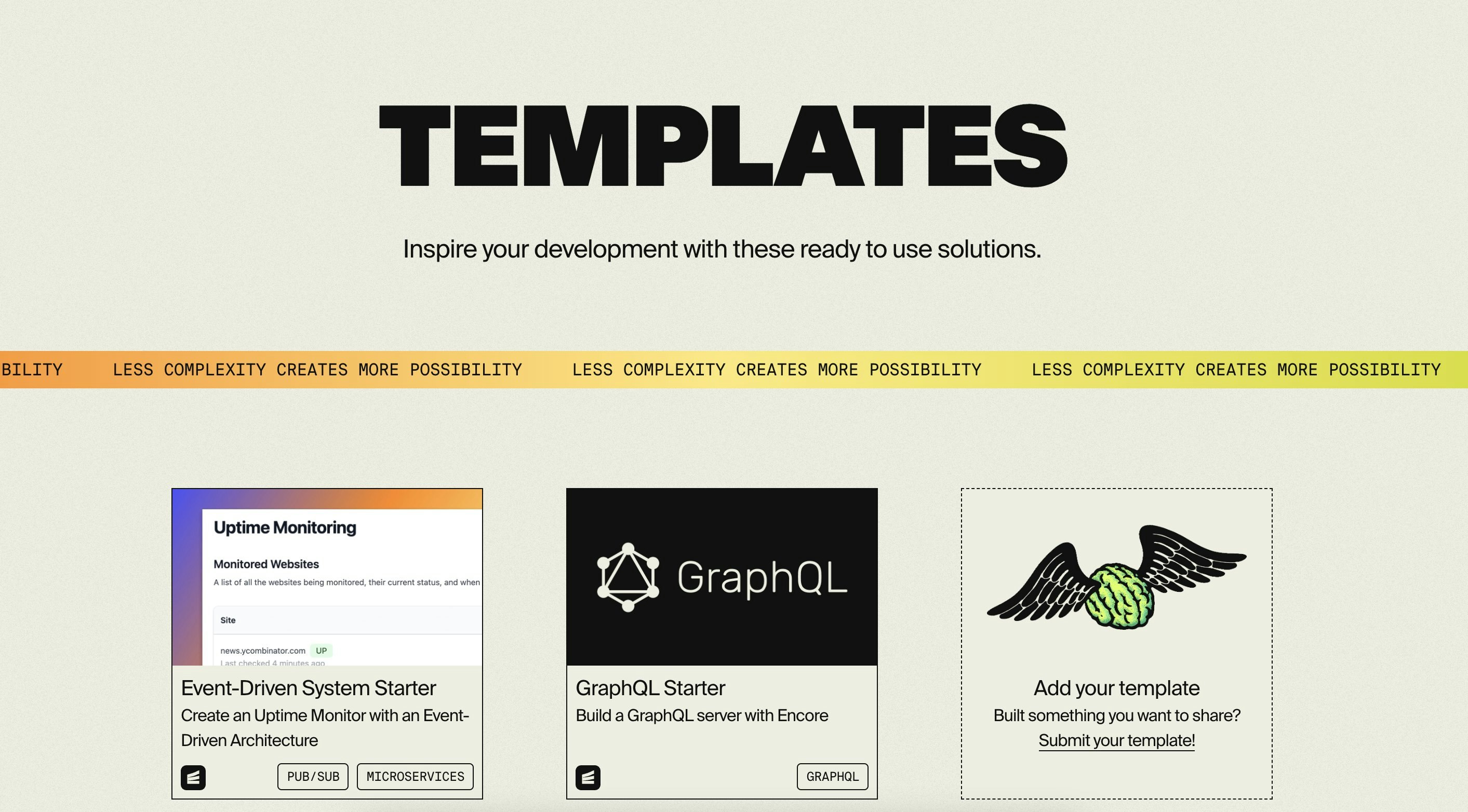 startuptile Encore Templates-Inspire your development with ready-to-use solutions