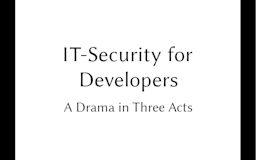 IT-Security for Developers media 1