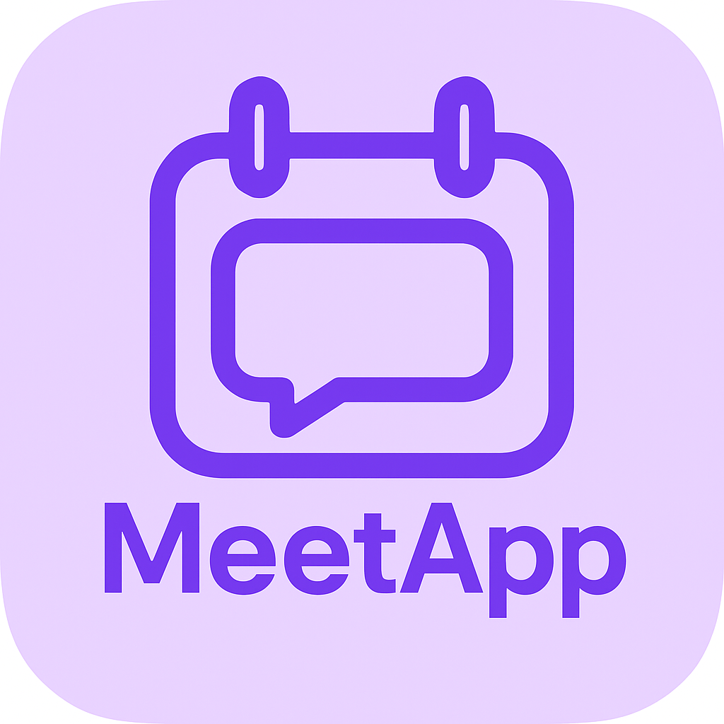MeetApp - Main product screenshot demonstrating key features and user interface