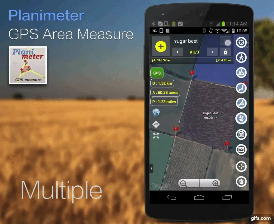 Planimeter - GPS Area Measure