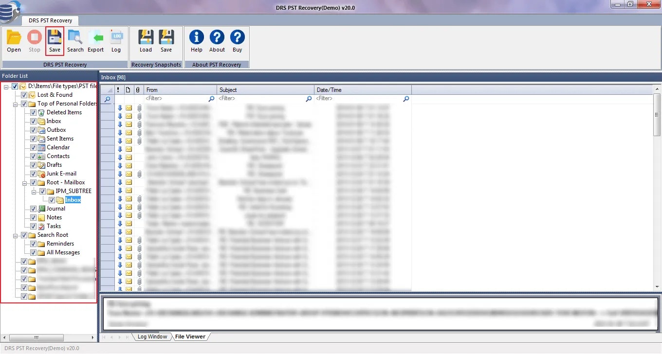 Инструмент восстановления MigrateEmails PST media 3