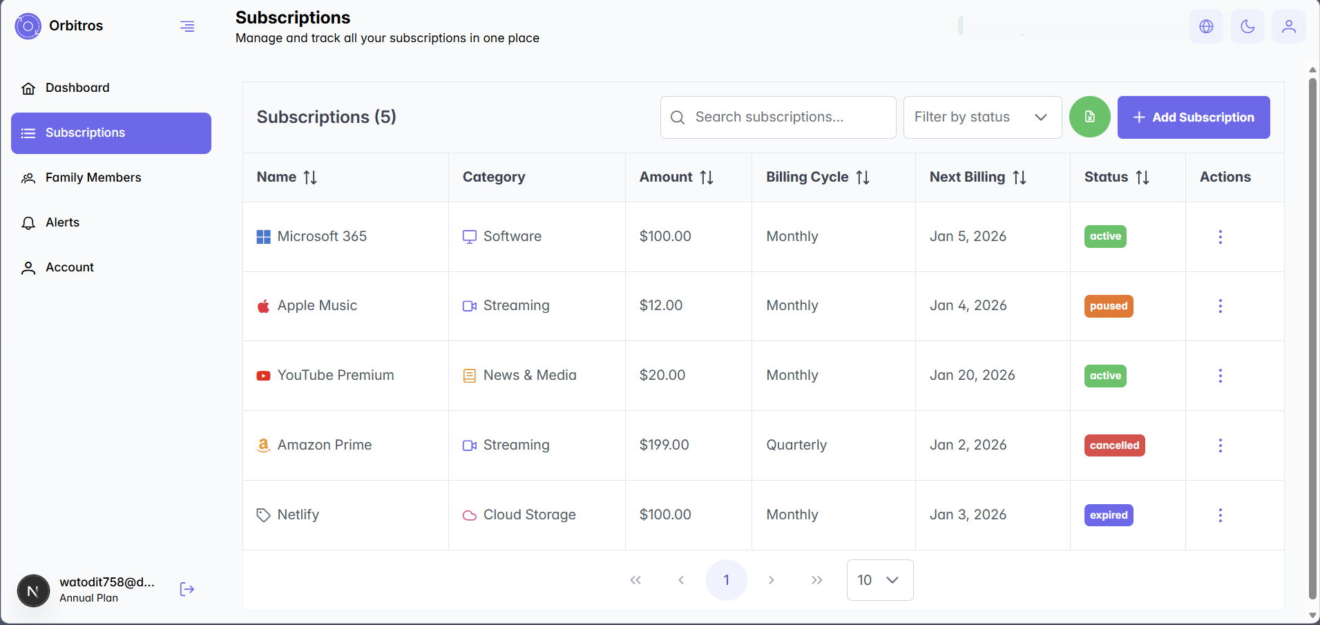 Orbitros - Screenshot 4 showing product features and functionality