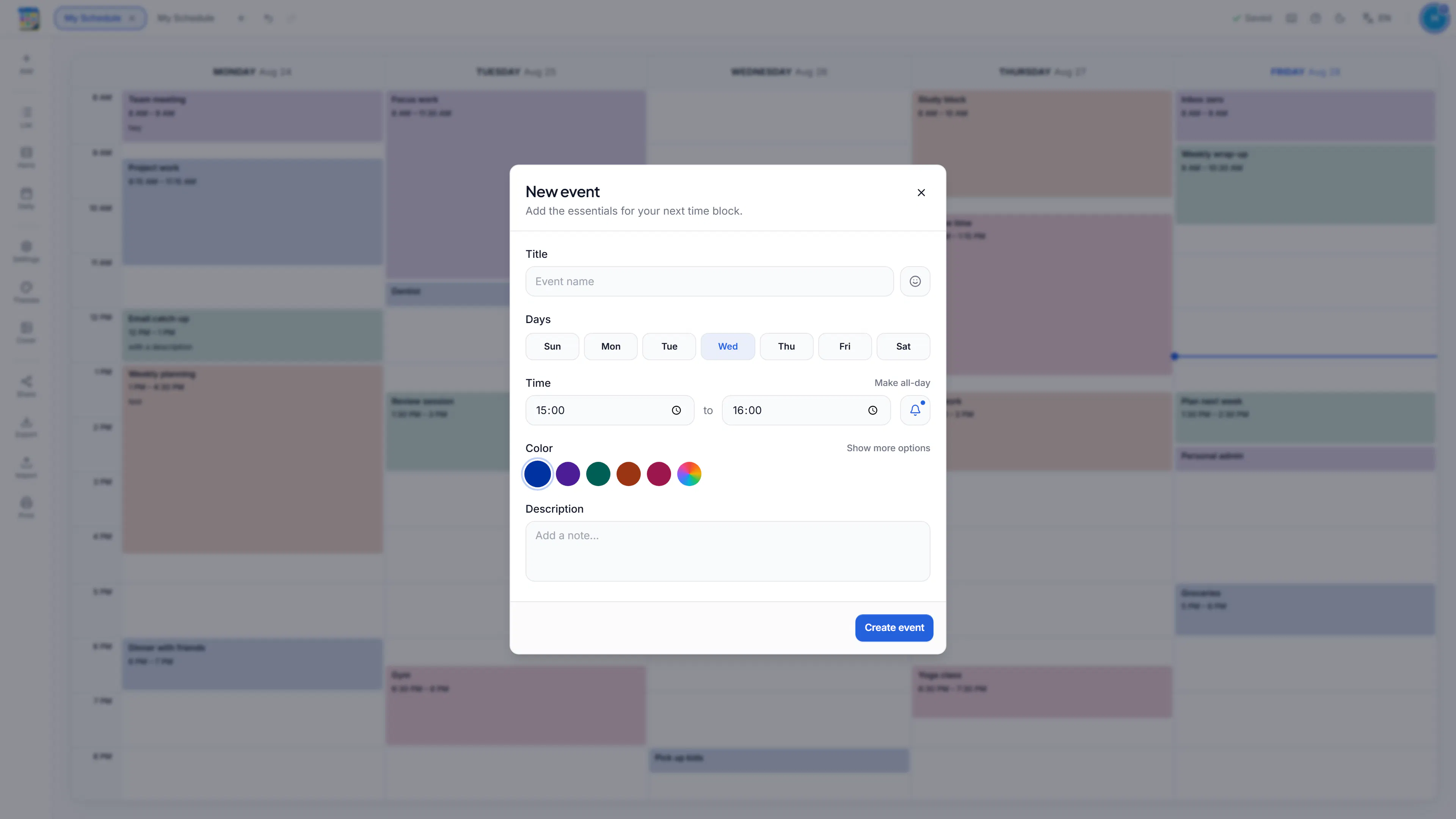 ScheduleBuilder gallery image